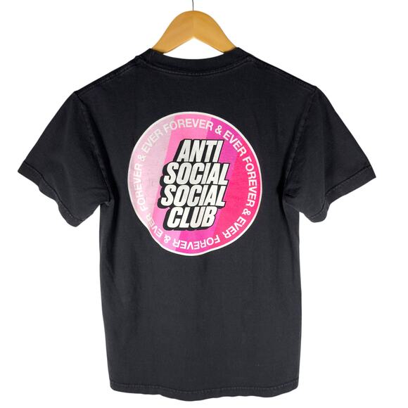 Anti Social Social Club Forever and Ever Circle Logo T-shirt Men’s S - Emo Punk - Picture 1 of 12